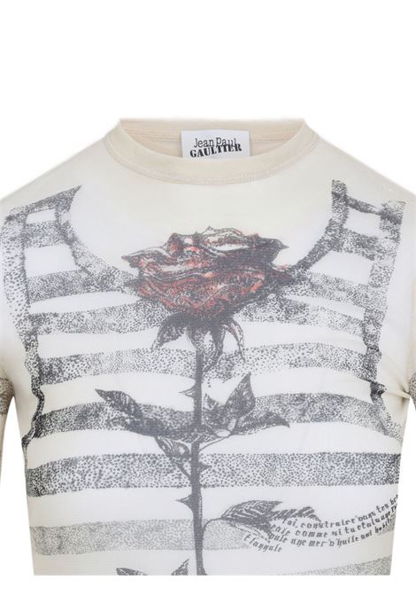 top l/s tattoo mariniere donna ecru JEAN PAUL GAULTIER | 25/34-F-TO274-T585030030